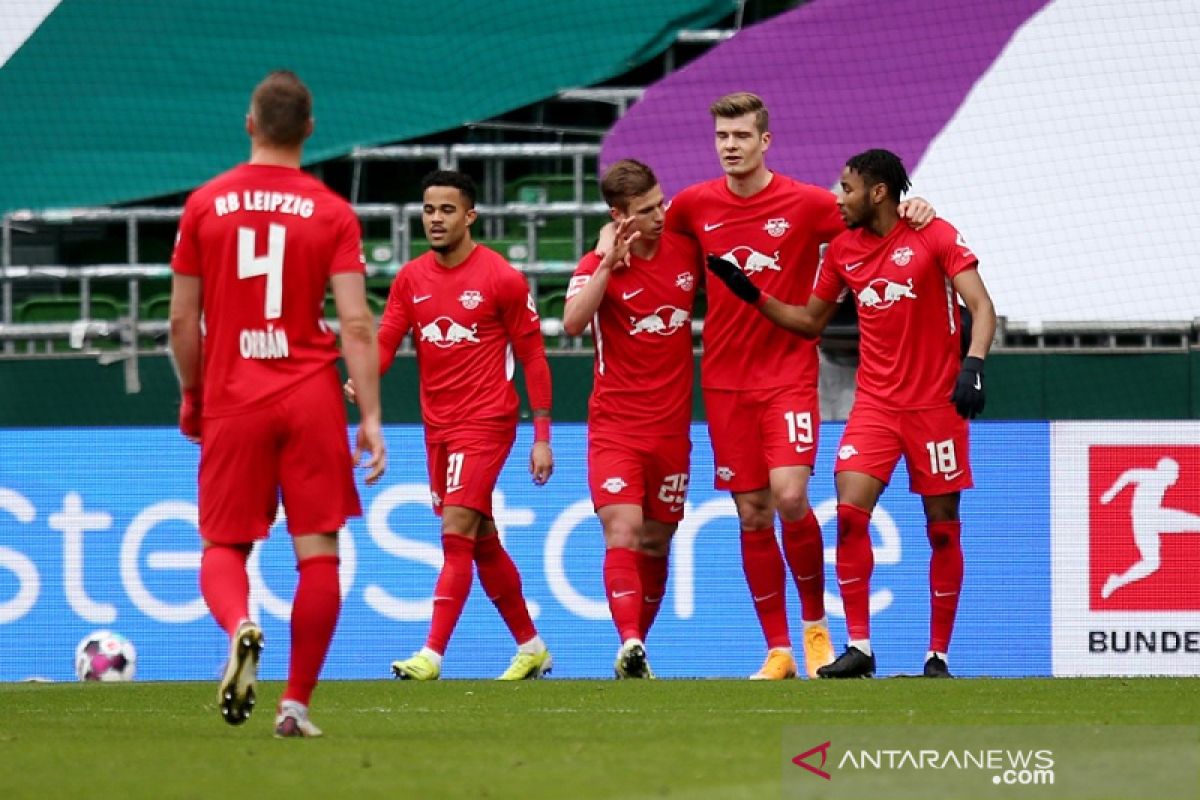 Liga Jerman, Leipzig pangkas jarak dari puncak seusai gebuk Bremen 4-1