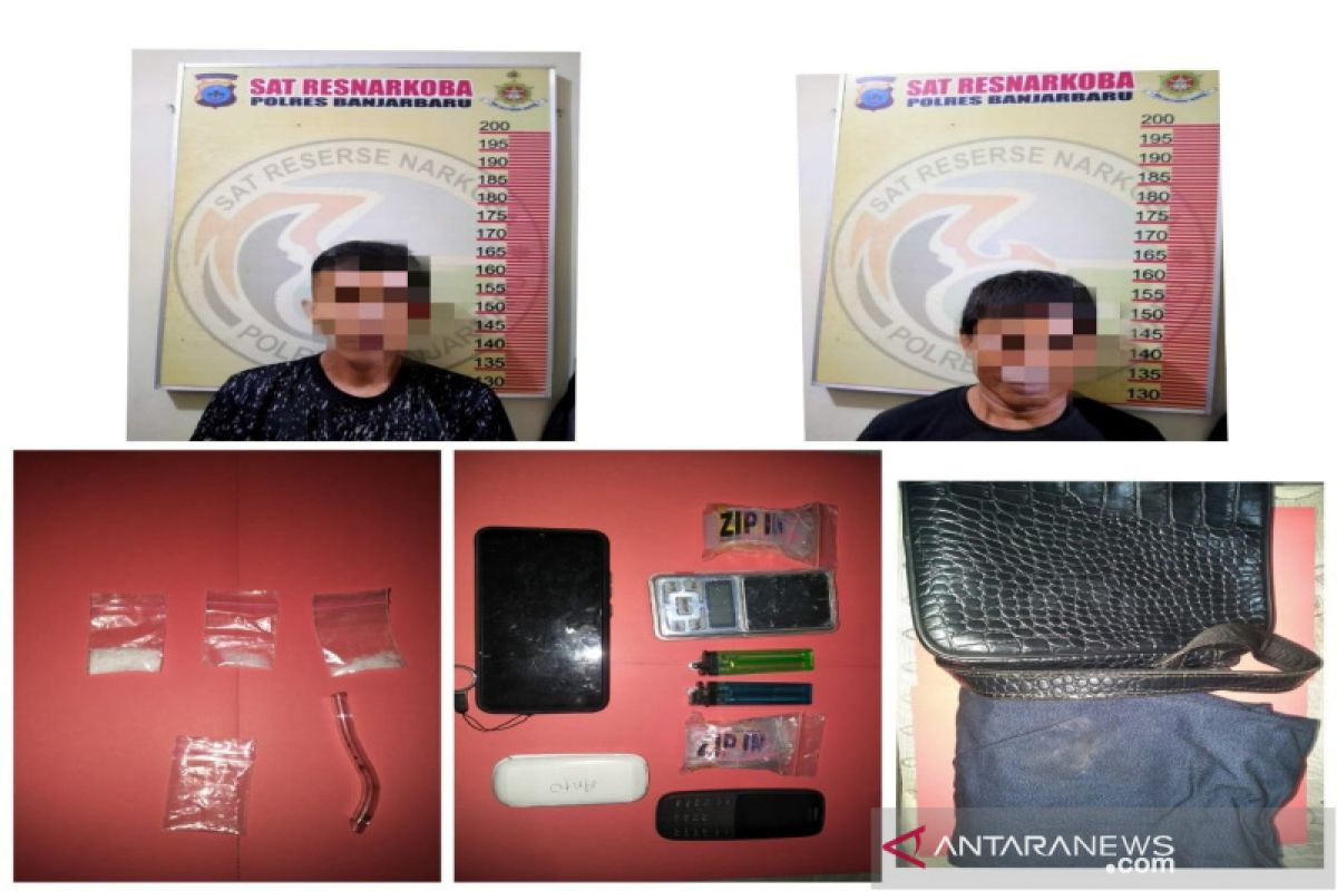 Satresnarkoba Banjarbaru tangkap empat pengedar sita 30 gram sabu-sabu