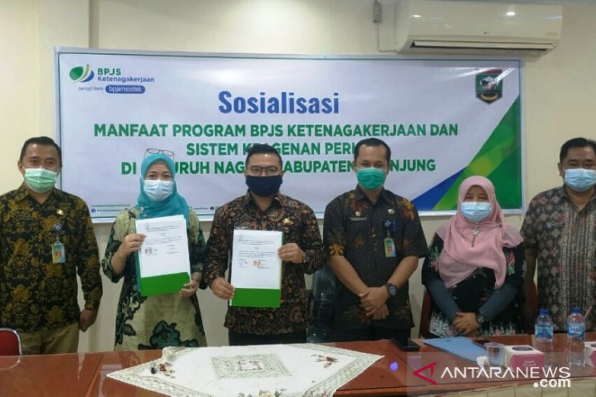 BPJAMSOSTEK sosialisasikan manfaat jaminan sosial dan perisai di Sijunjung