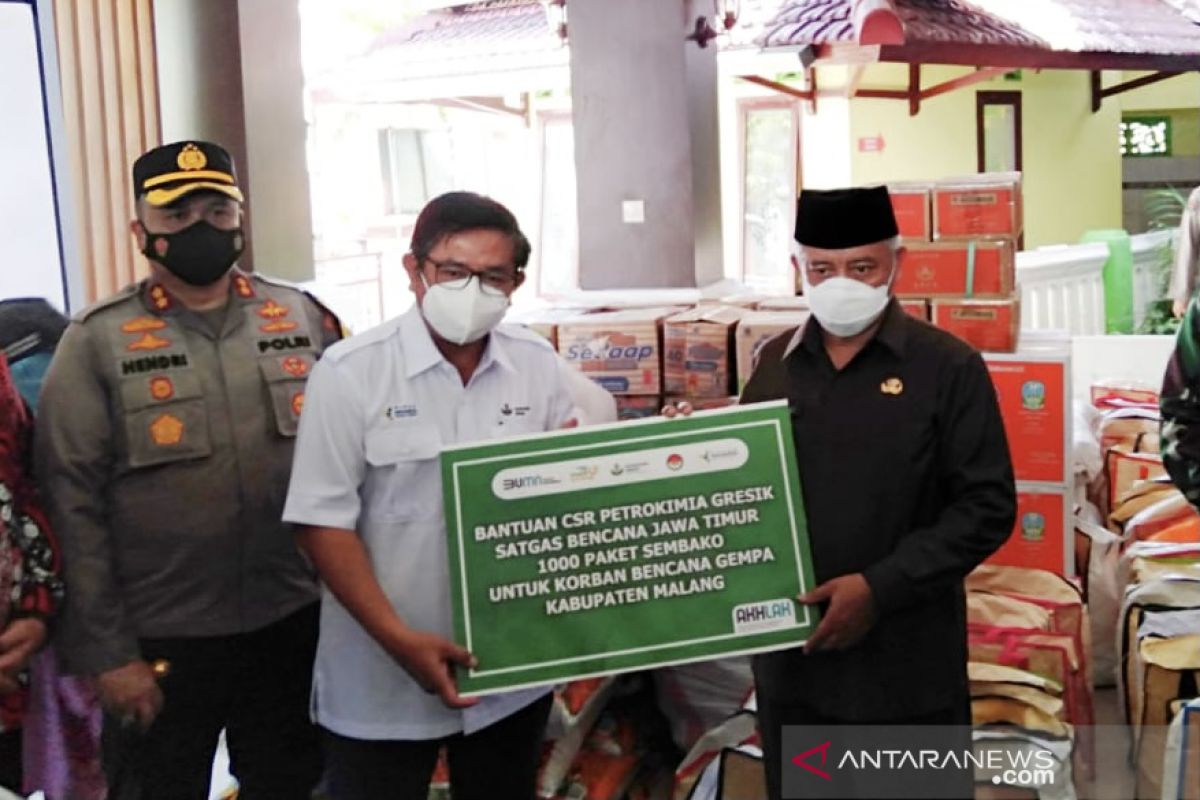 Petrokimia Gresik salurkan bantuan bagi korban gempa Malang