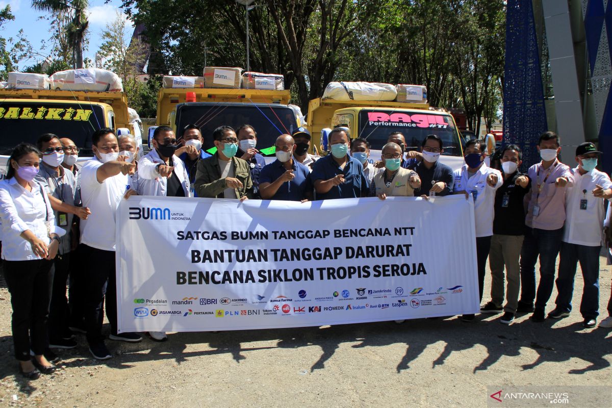 Bantuan Rp5,1 miliar disalurkan Satgas BUMN bagi korban bencana di NTT