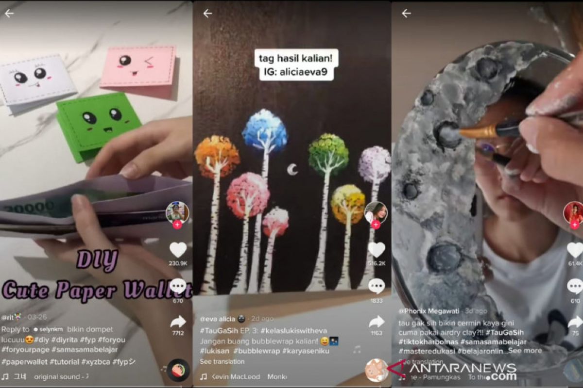 Inspirasi prakarya kreatif TikTok untuk sambut Ramadhan