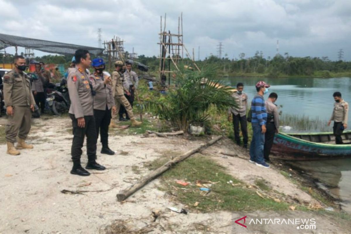 Polres Bangka Tengah tutup paksa penambangan timah 