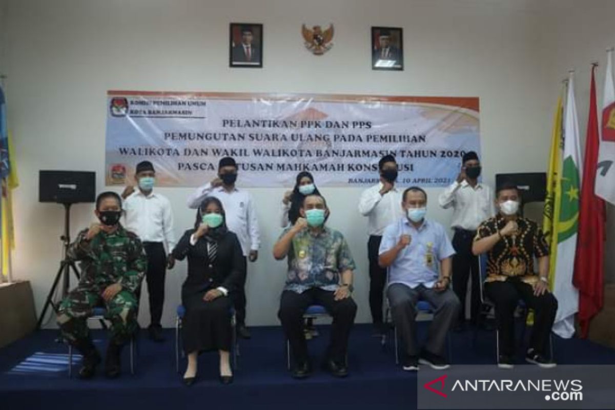 KPU Banjarmasin sudah bentuk PPK dan PPS untuk PSU Pilkada