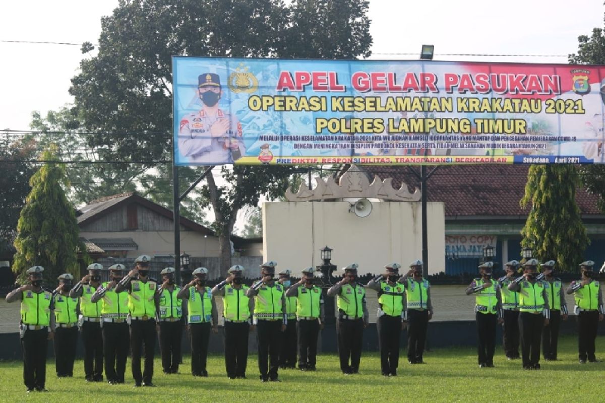 Menjelang Ramadhan, Polres Lampung Timur menggelar Operasi Krakatau