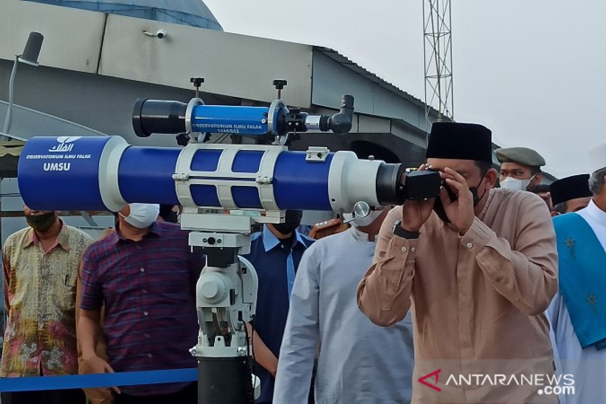 Hilal tidak terlihat di Medan karena tertutup awan