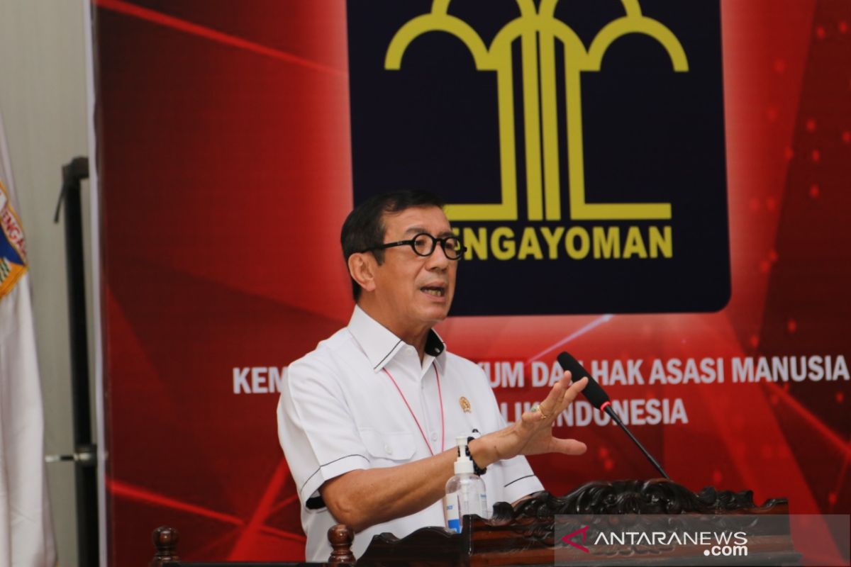 Yasonna: Masyarakat sadar hukum dapat tercipta dari sosialisasi