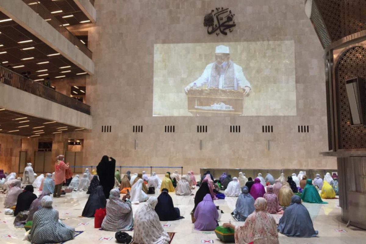 Masjid Istiqlal selenggarakan Shalat Tarawih pertama 1 Ramadhan 1442 Hijriyah