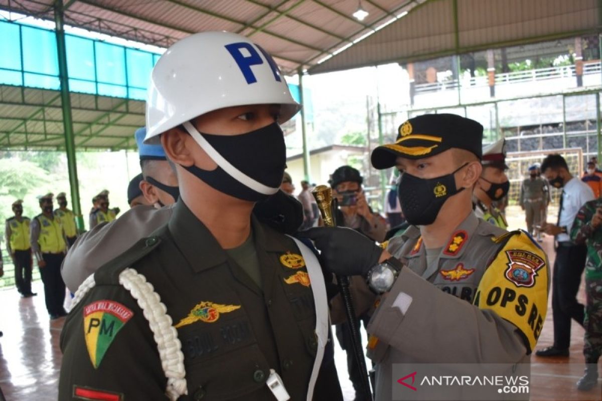 Kapolres Tapsel pimpin apel gelar  pasukan Operasi Keselamatan Toba 2021