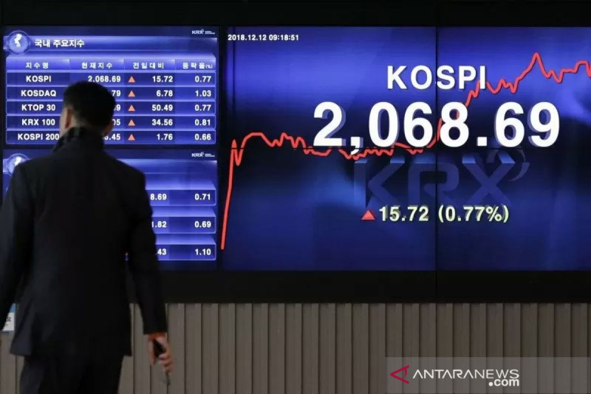 Akhiri kenaikan empat hari, indeks KOSPI Korsel jatuh 0,74 persen