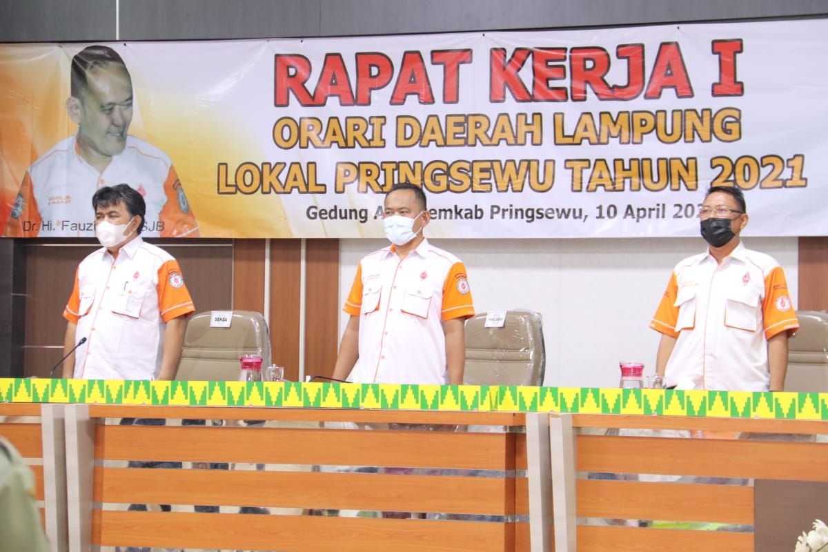 Wakil Bupati Pringsewu buka Rapat Kerja ORARI lokal Pringsewu