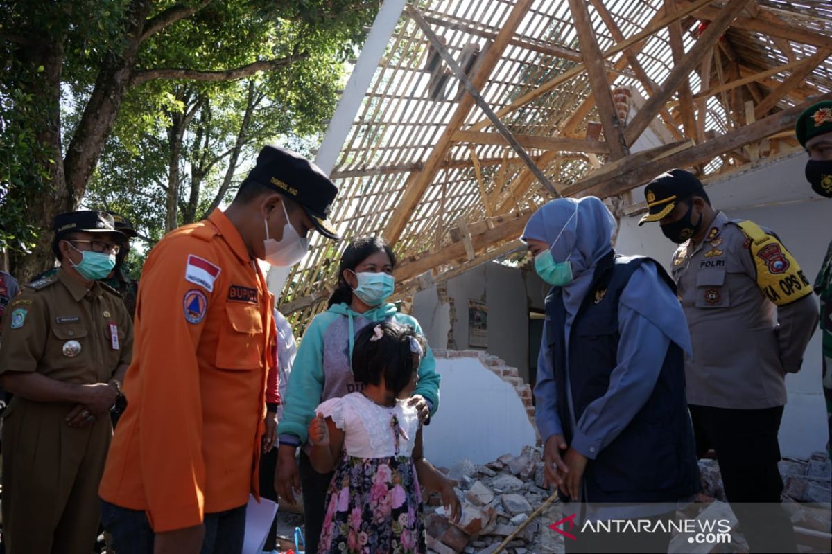 Khofifah: Bantuan hunian sementara korban gempa untuk cegah klaster baru COVID-19