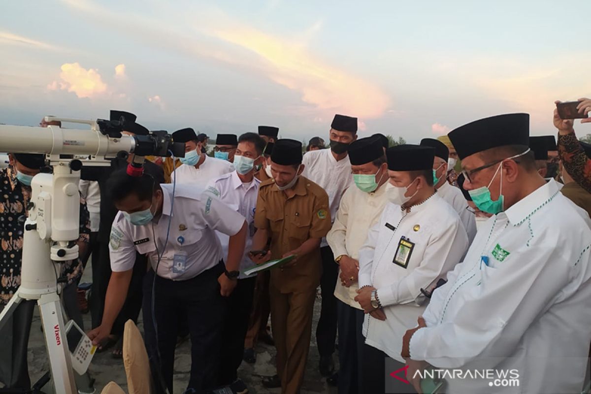 Sidang rukyatul, hilal terlihat tipis di Bengkulu