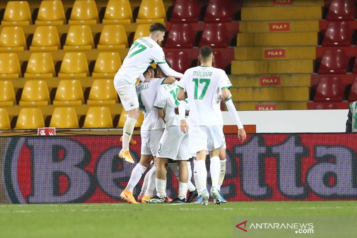 Menang di Benevento 1-0, Sassuolo dekati lagi zona Eropa