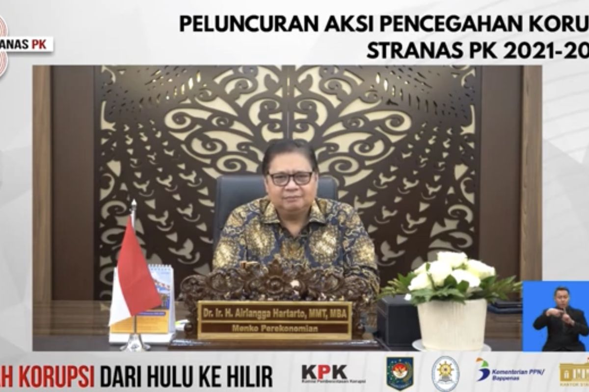 Menko Perekonomian sebut  korupsi hambat laju pertumbuhan ekonomi