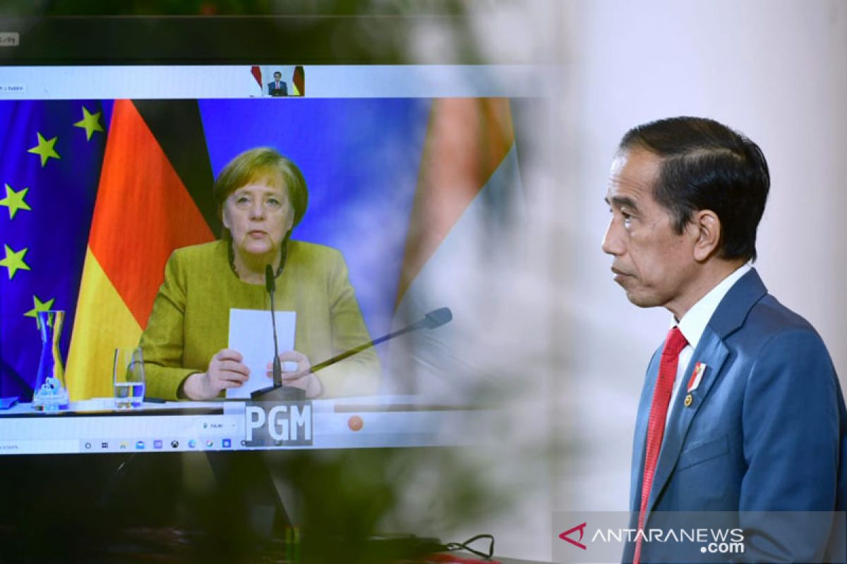 Presiden Jokowi-Kanselir Jerman gelar pertemuan bilateral virtual