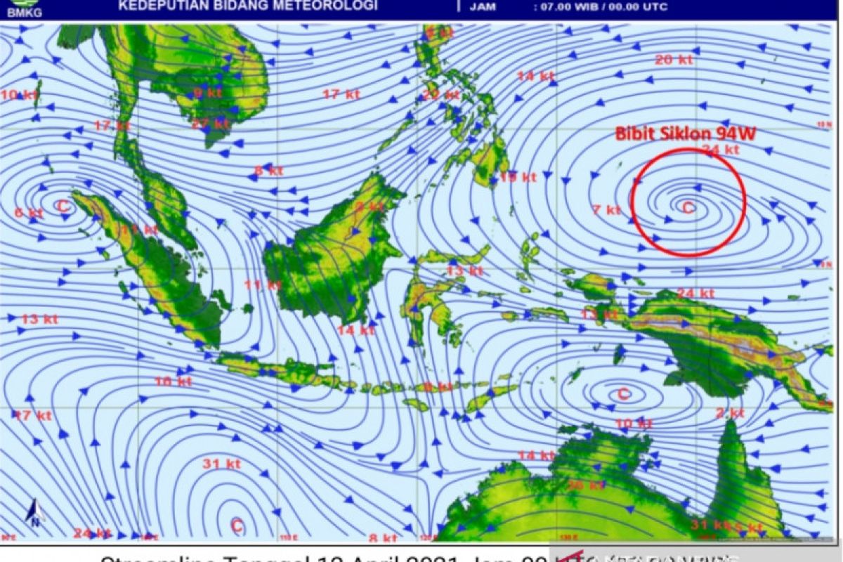 Bibit siklon tropis, BMKG ingatkan masyarakat waspadai banjir