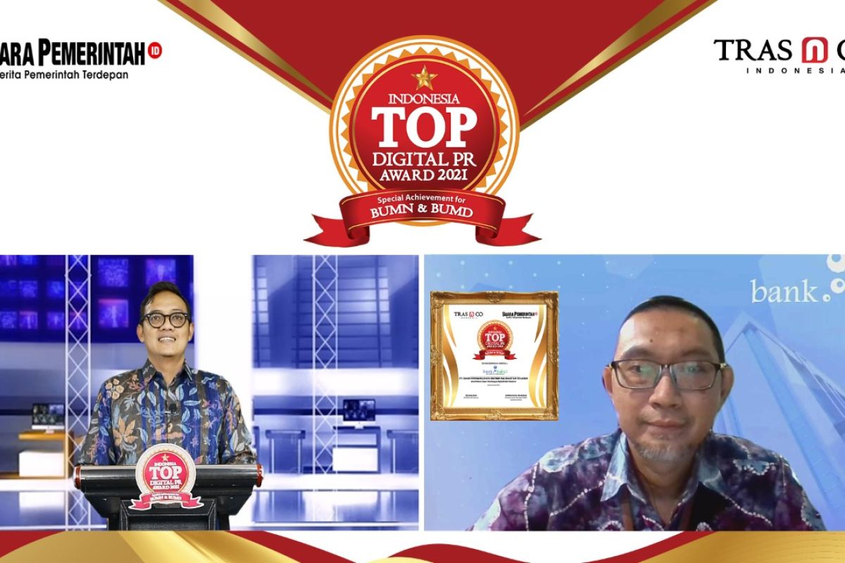 Bank Kalsel raih penghargaan Indonesia TOP digital PR Award 2021