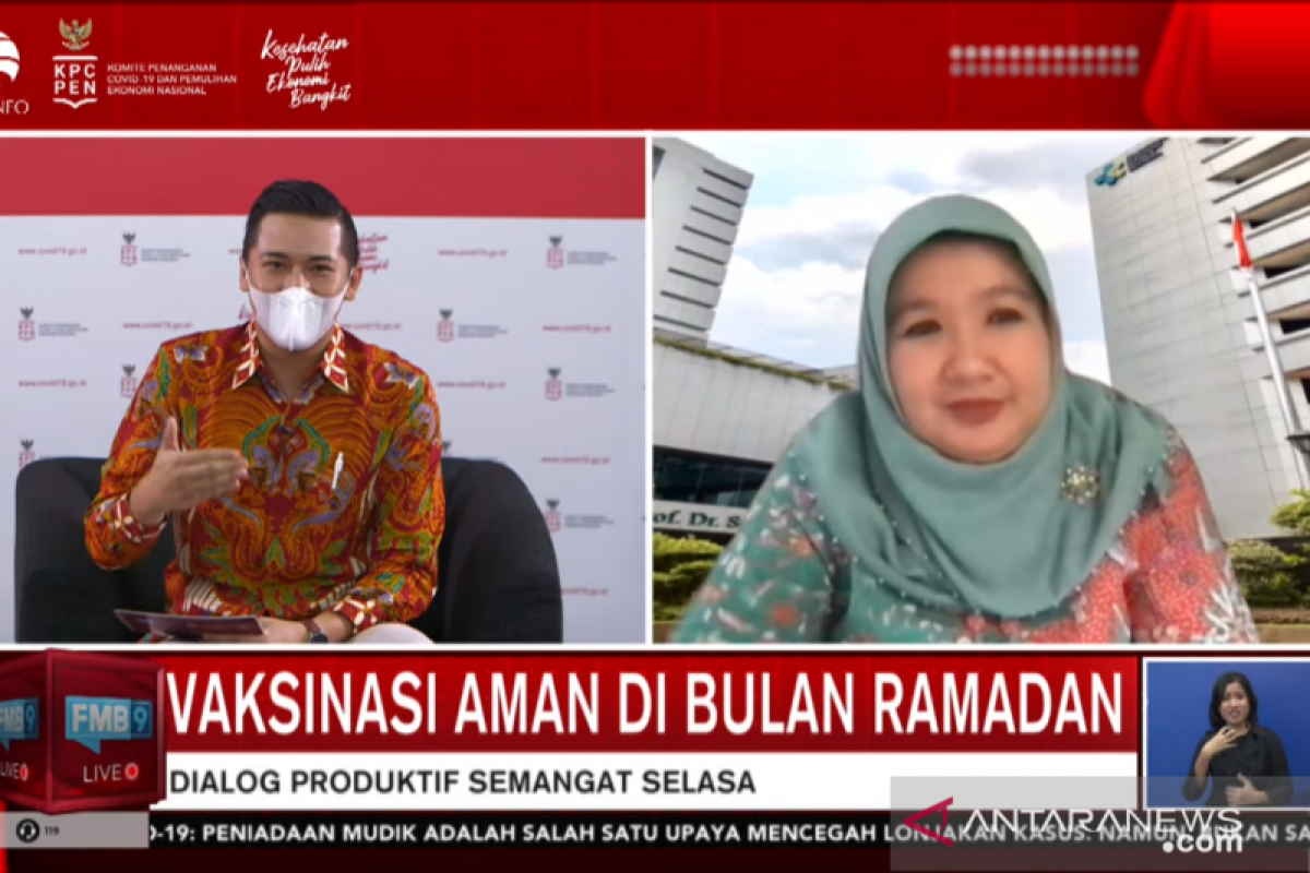 Jubir: Program vaksinasi COVID-19 tetap dilakukan siang selama Ramadhan