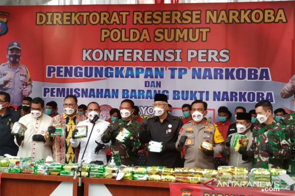 Sumatera Utara  peringkat pertama penyalahgunaan narkotika