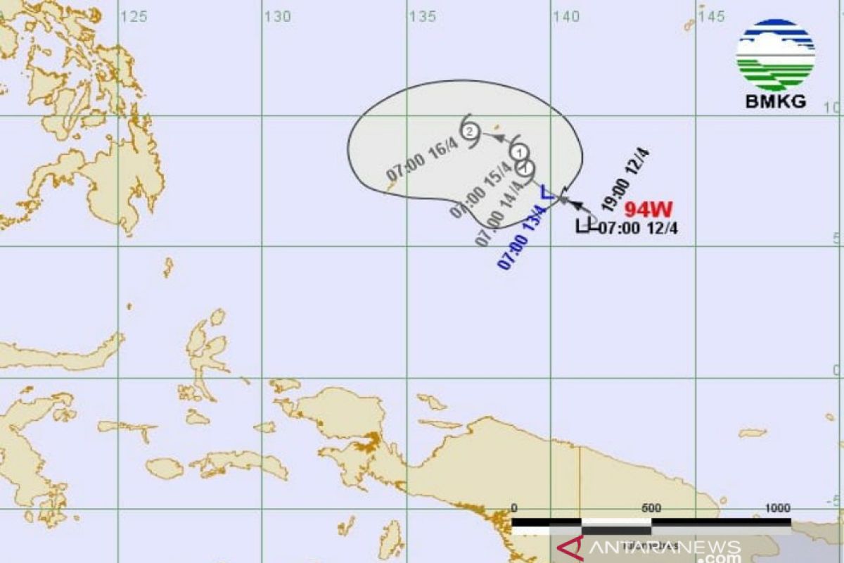 Bibit siklon tropis tumbuh di perairan Filipina berdampak ke Indonesia