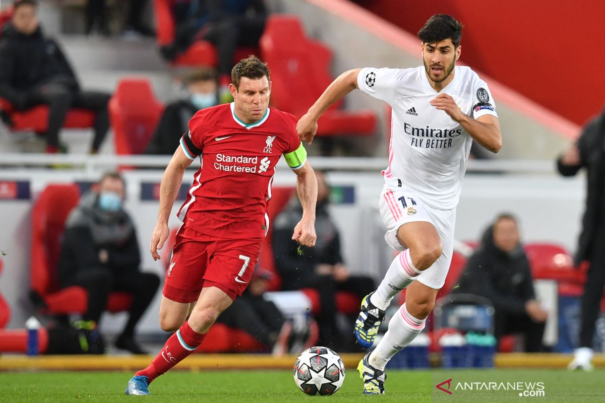 James Milner sebut Liverpool lebih baik dari Real Madrid di leg kedua