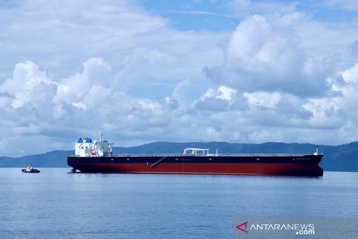 Kapal tanker raksasa milik Pertamina tiba di Indonesia