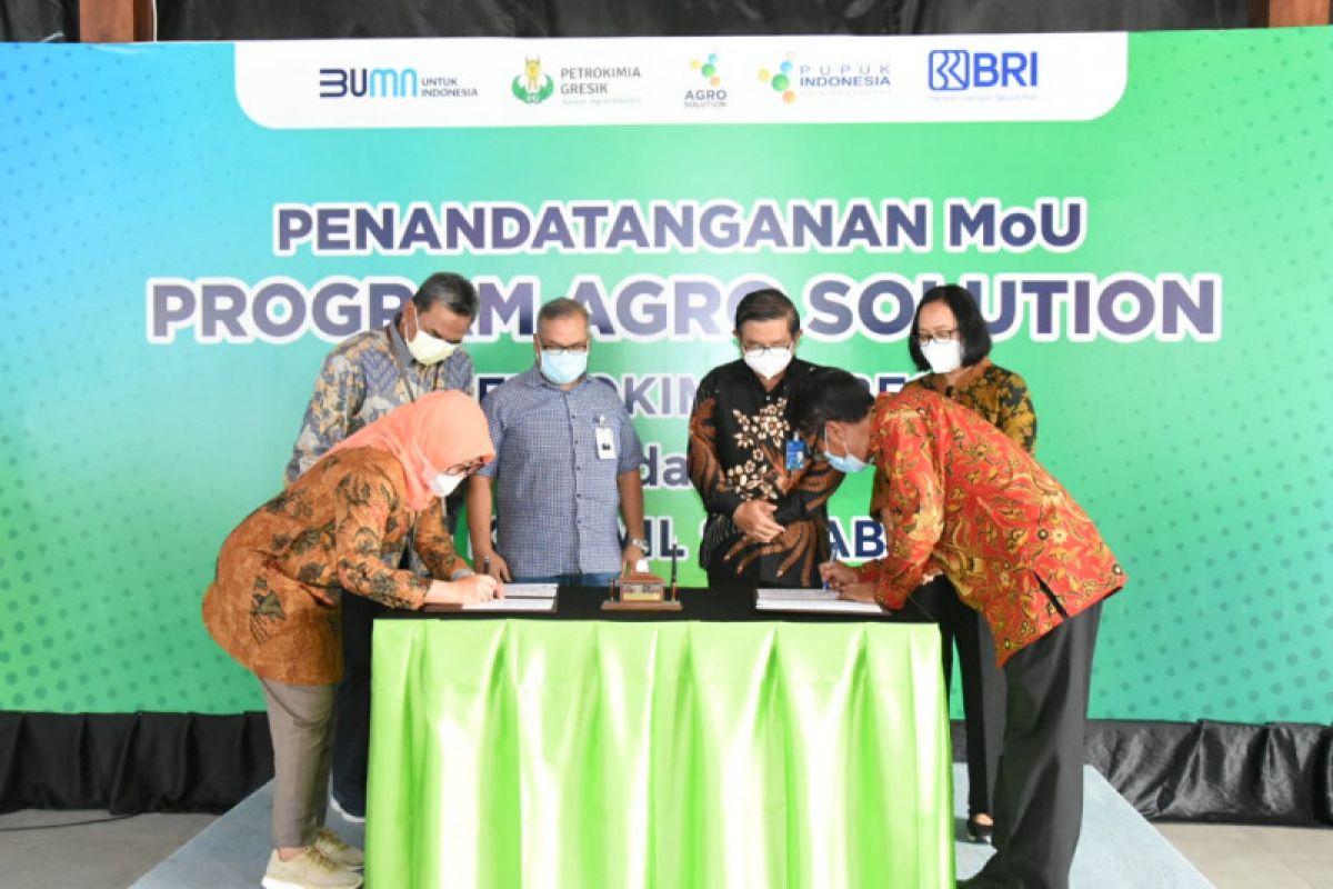 Petrokimia Gresik gandeng BRI Kanwil Surabaya jamin akses permodalan petani