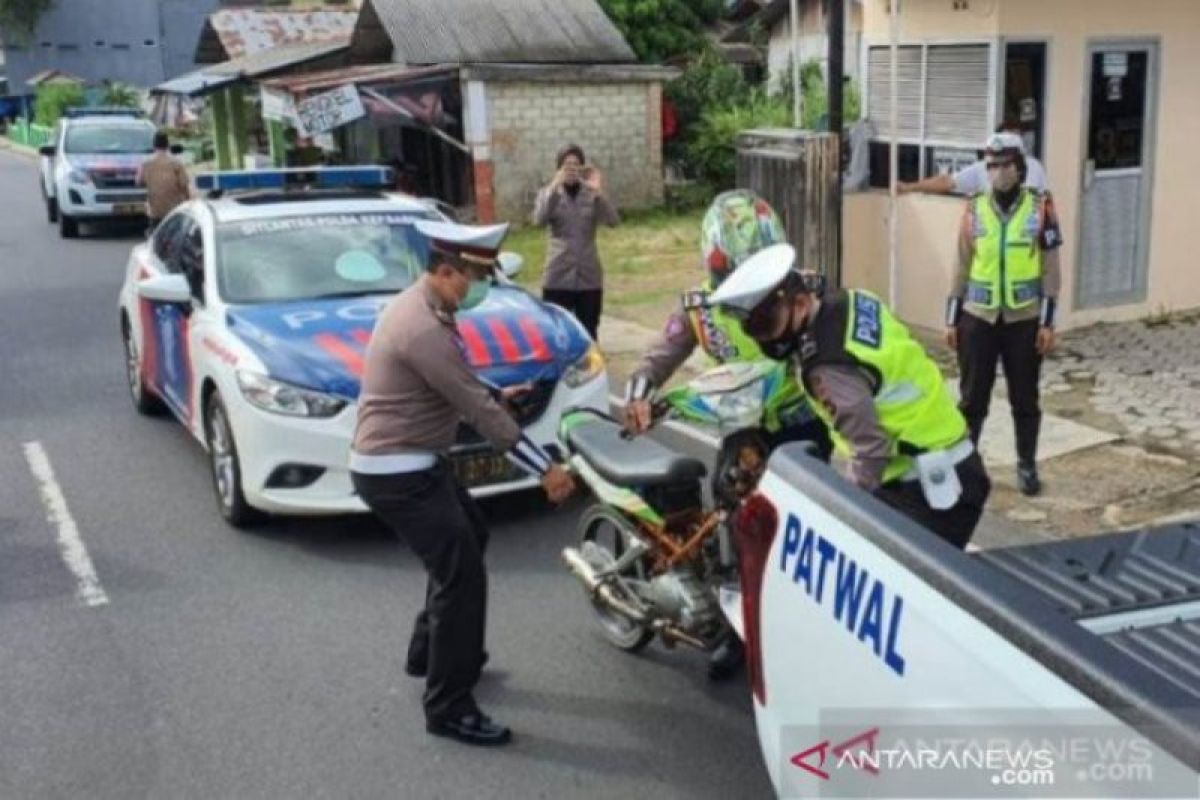 Polisi tingkatkan razia knalpot racing selama Ramadhan di Aceh Barat