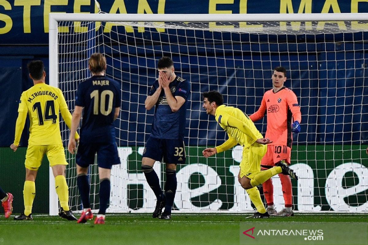 Villarreal menang agregat atas Dinamo, AS Roma singkirkan Ajax