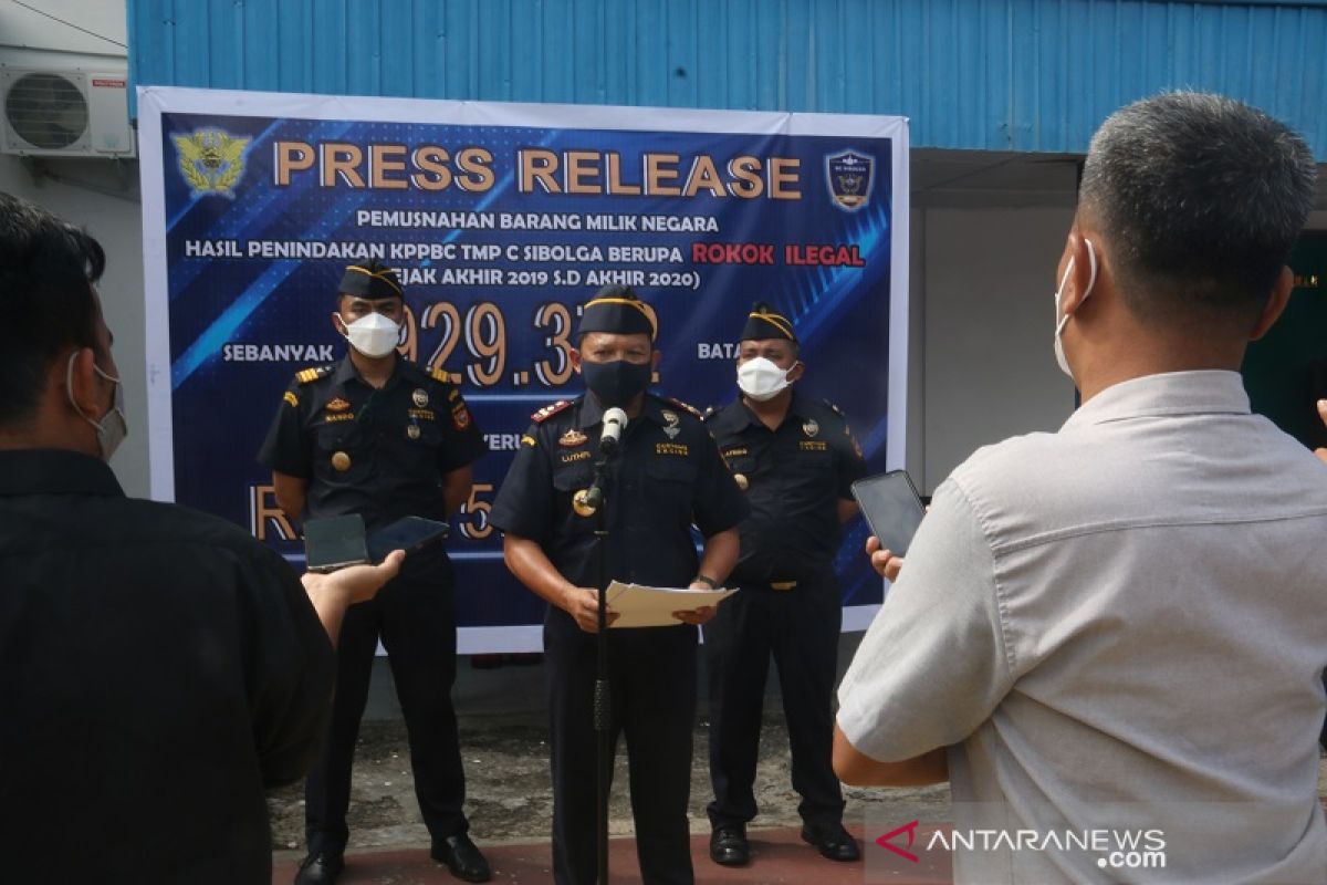 Bea Cukai Sibolga harapkan sinerginitas pemda berantas rokok ilegal