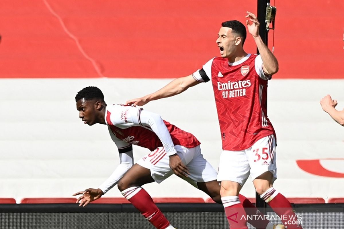 Gol larut Nketiah selamatkan Arsenal dari kekalahan lawan Fulham