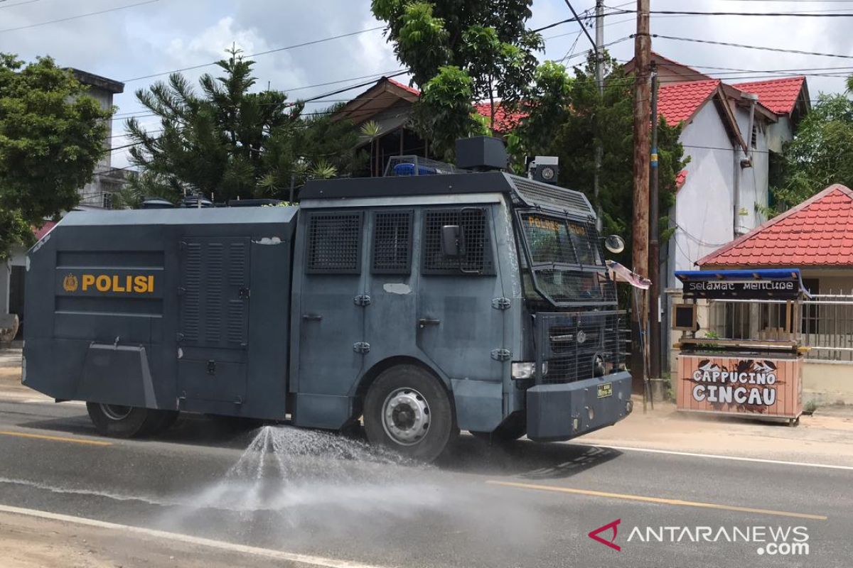 Polres Natuna kerahkan kendaraan taktis cegah COVID - 19