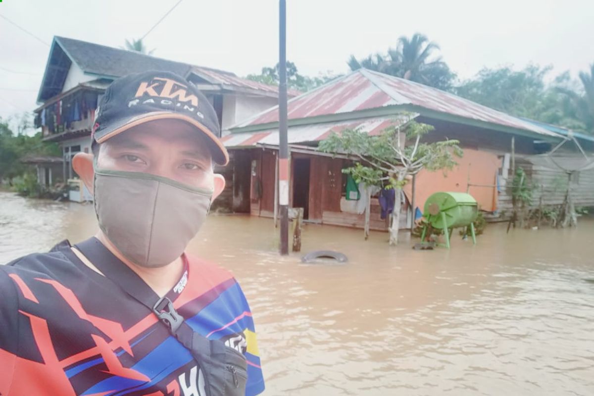 Badau perbatasan Indonesia-Malaysia dilanda banjir