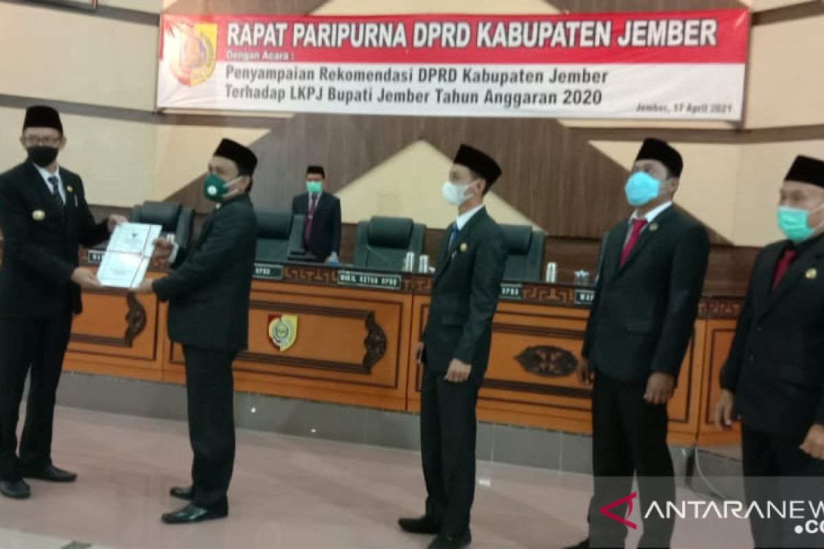 DPRD Jember berikan rapor merah LPKJ bupati tahun 2020