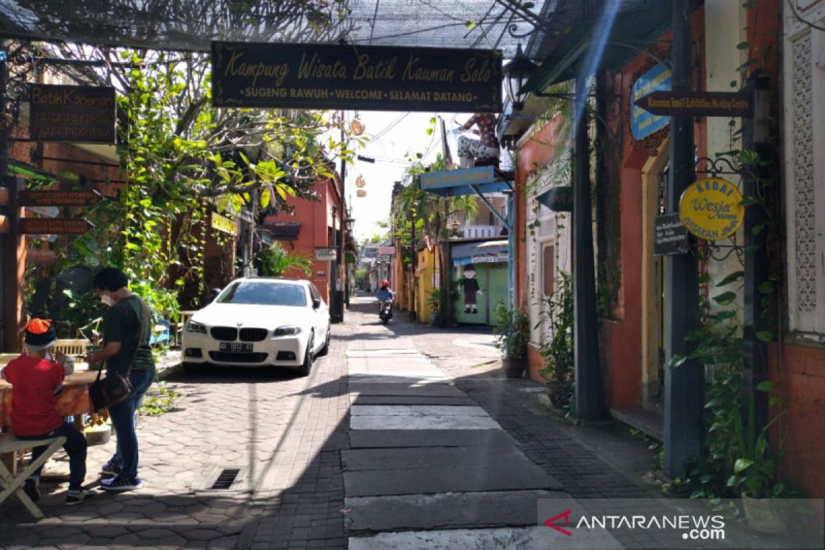 Kampung Batik Kauman Solo mulai menggeliat