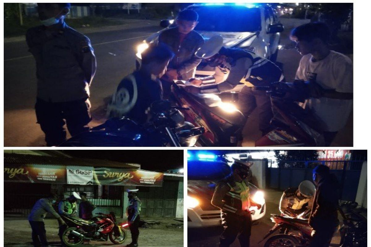 Polres Tapanuli Tengah razia knalpot blong