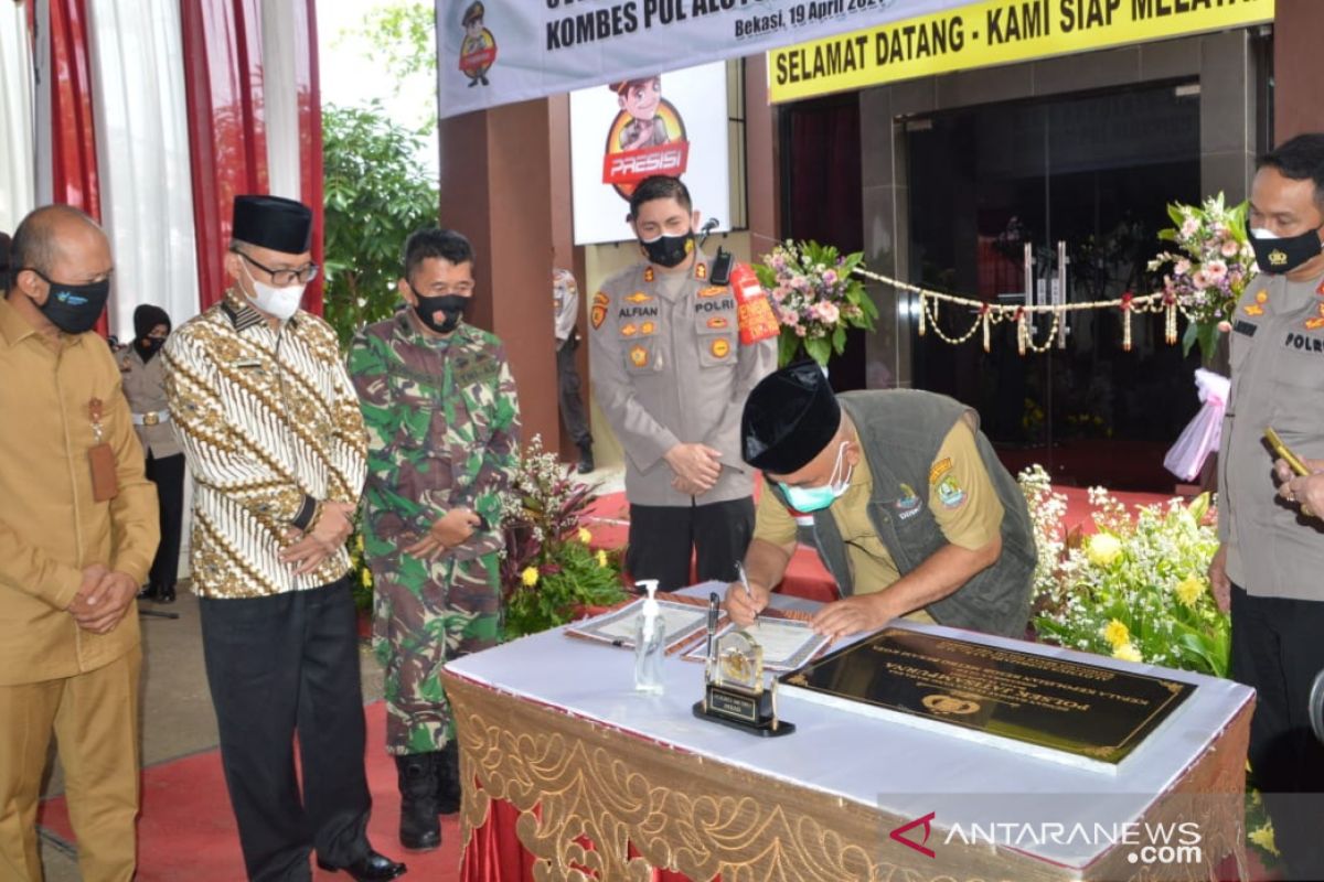 Forkopimda Bekasi turut resmikan Polsek Jatisampurna