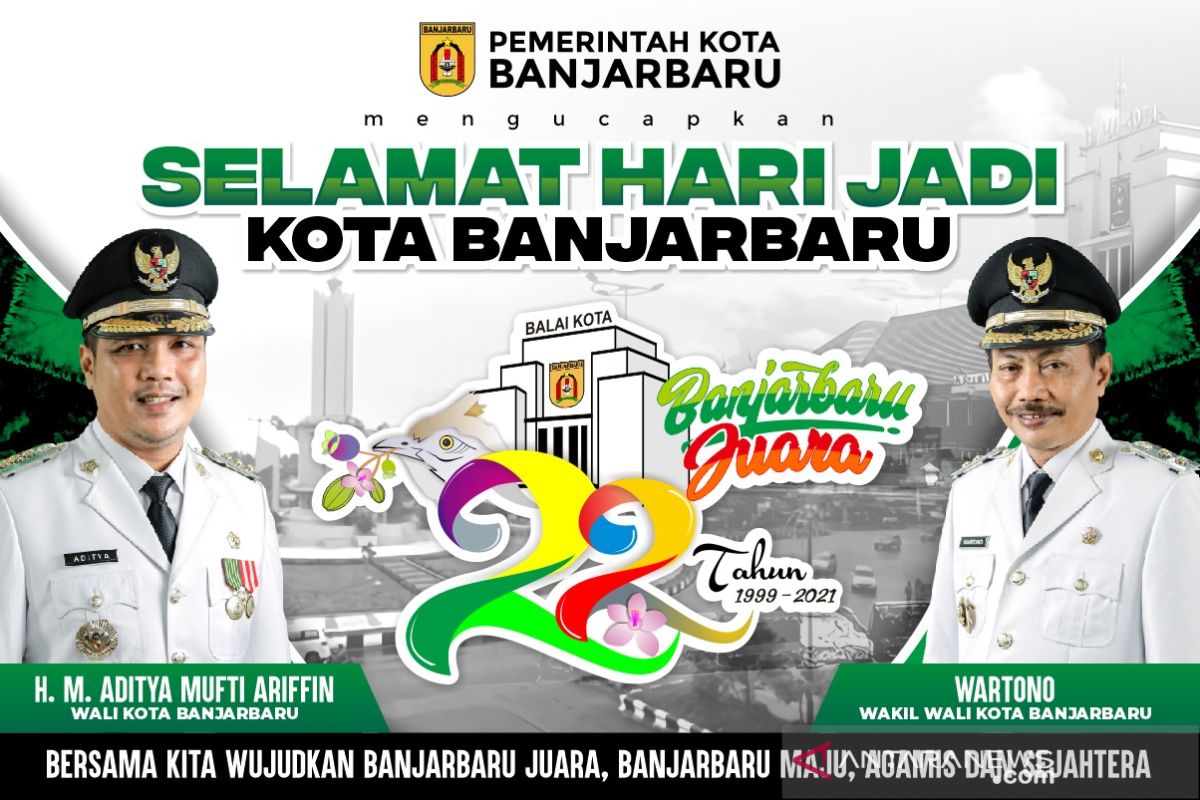 Hari Jadi Banjarbaru ke-22 diperingati sangat sederhana