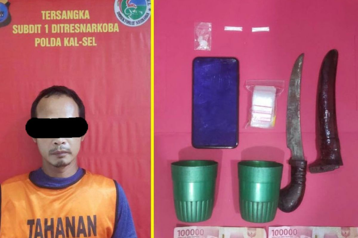 Pengedar narkoba di Kalsel nekat serang polisi dengan sajam