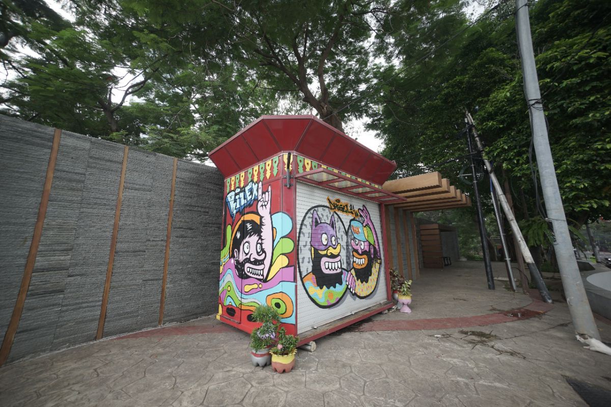 Kios binaan Jakpreneur dihiasi karya seniman mural