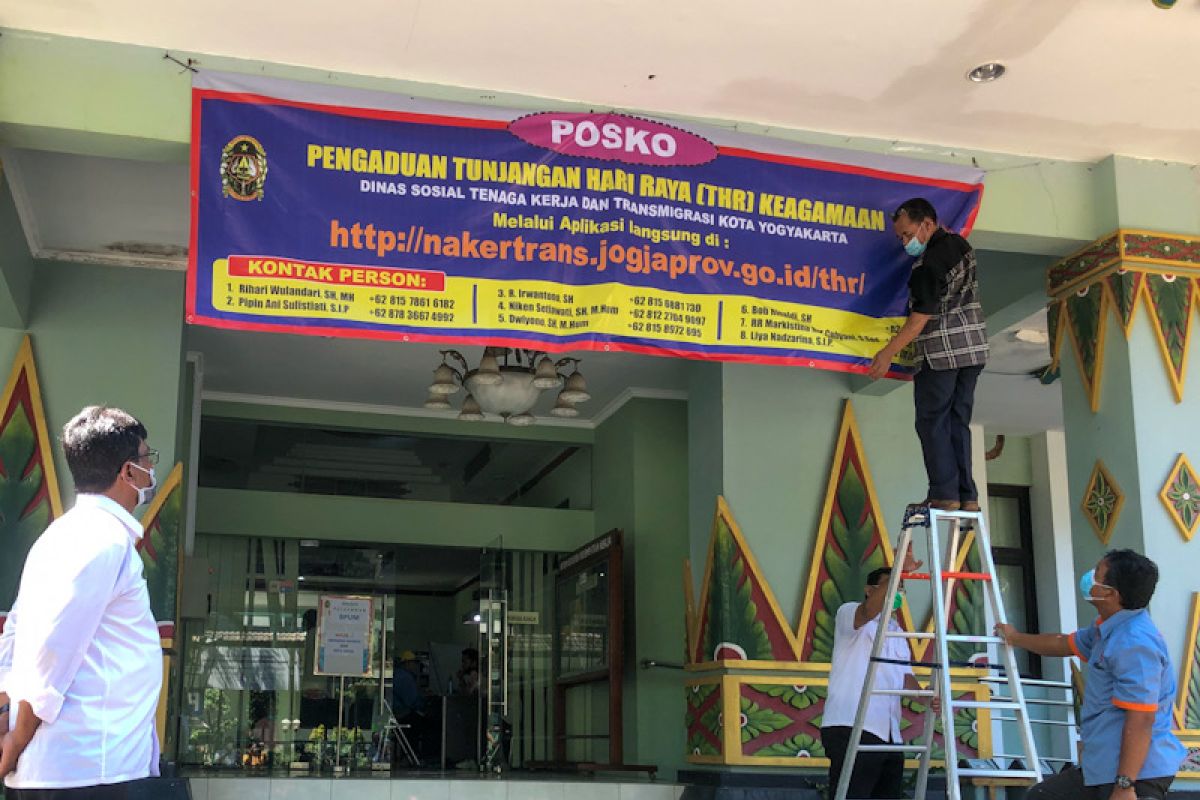 Yogyakarta telah membuka layanan posko pengaduan THR hingga 12 Mei