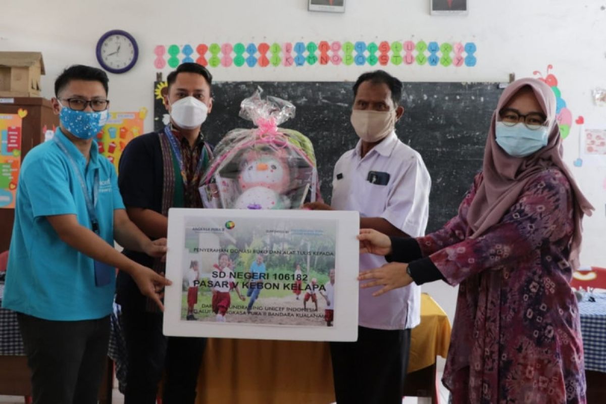 PT Angkasa Pura II Kualanamu-UNICEF  dukung pendidikan di Deli Serdang
