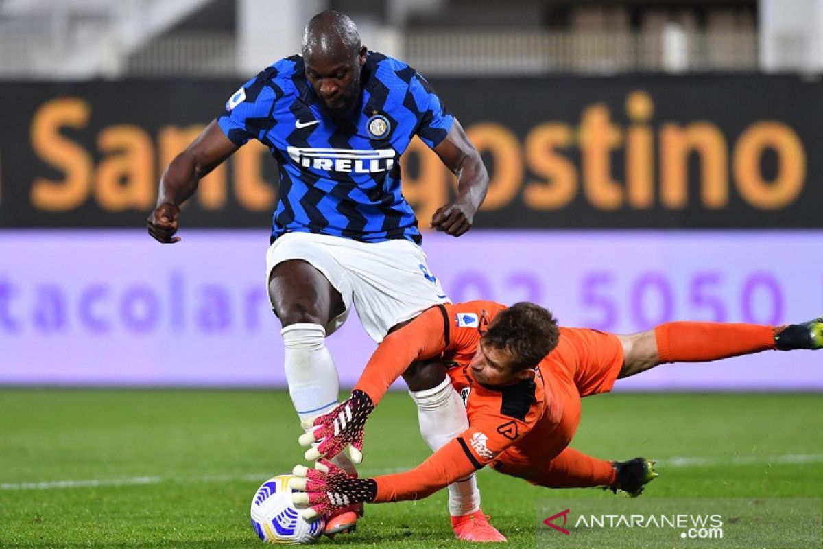 Diimbangi Spezia, Inter gagal jaga poin di puncak