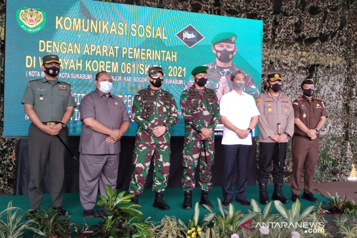 Personil TNI Korem 061/SK siap dukung pencegahan mudik lebaran