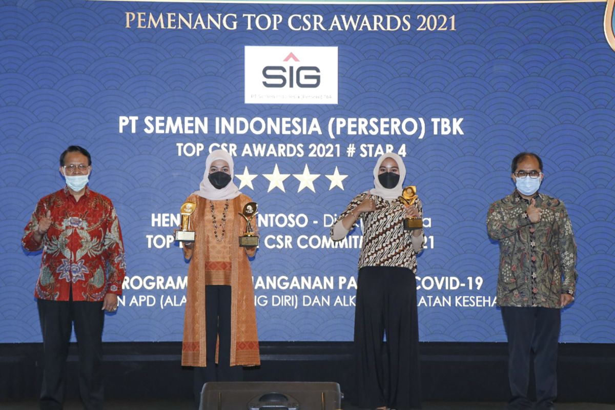 SIG raih tiga penghargaan di ajang TOP CSR Awards 2021