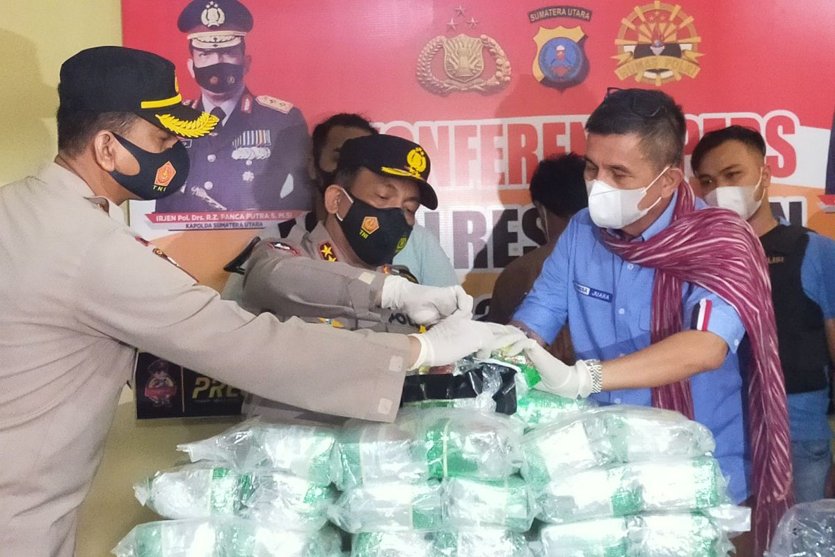 Kapolda: Kurir 57 kg sabu di Asahan akan dihukum maksimal