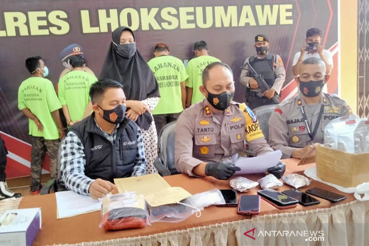 Kirim ganja lewat jasa pengiriman, pria di di Lhokseumawe ditangkap polisi