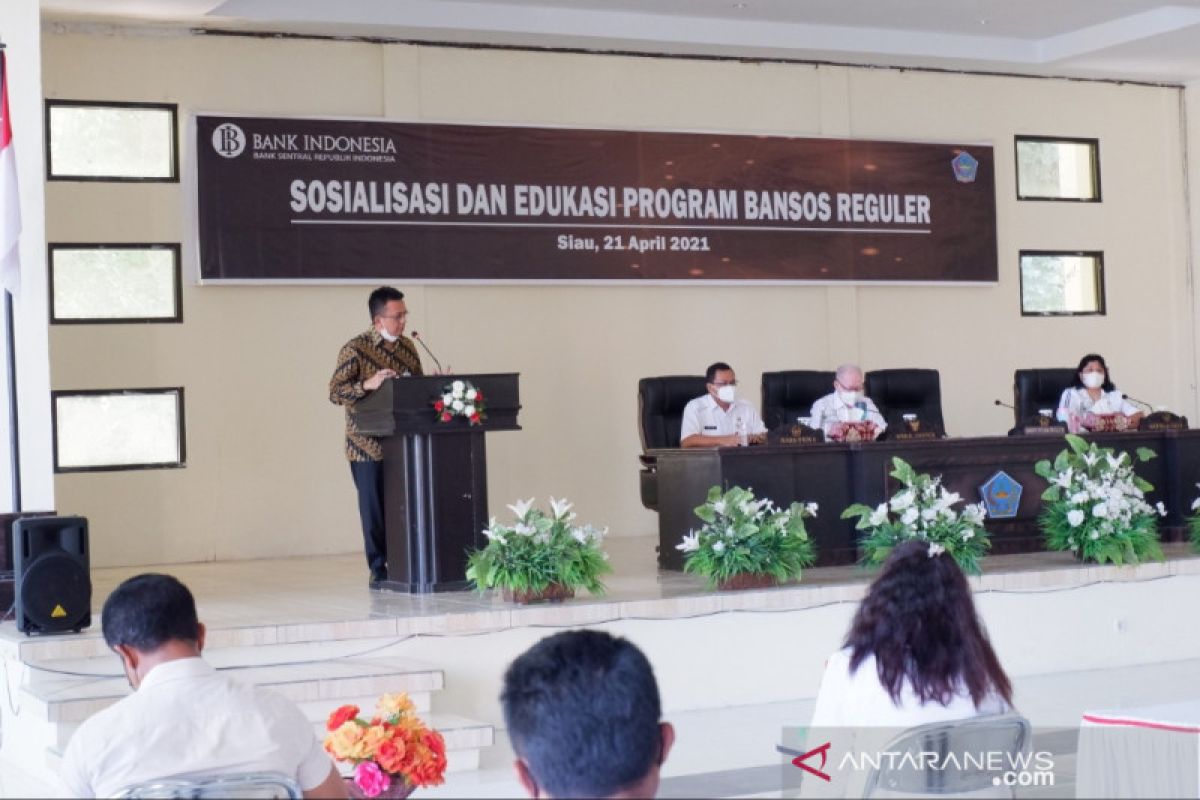 BI sosialisasi bansos reguler nontunai di Perbatasan Sulut