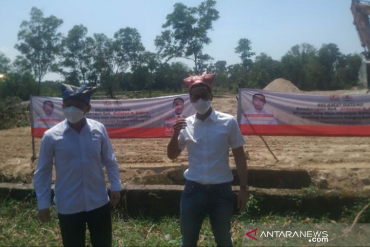 Anindya Bakrie tinjau lahan pembangunan Kantor Kadin Babel